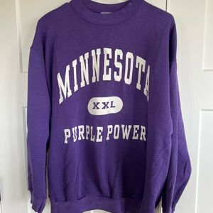 Vintage MN Vikings Purple Power Sweatshirt